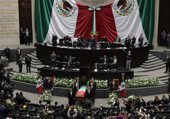 Homenaje luctuoso de Ifigenia Martínez en la Cámara de Diputados.