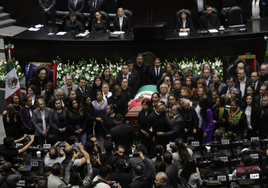 Homenaje luctuoso de Ifigenia Martínez en la Cámara de Diputados.