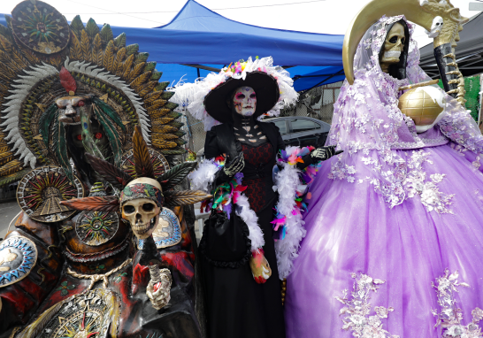 Altar a la Santa Muerte en el Barrio de Tepito.