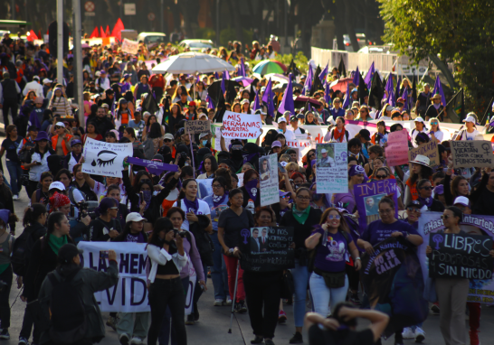 Contingentes, activistas y ciudadanas salen a las calles este 25 de noviembre con motivo del Día Internacional de la Eliminación de la Violencia en Contra de la Mujer.