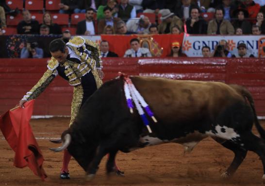 El matador Juan Pablo Sánchez en su participación en la Plaza México