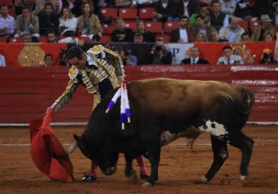 El matador Juan Pablo Sánchez en su participación en la Plaza México