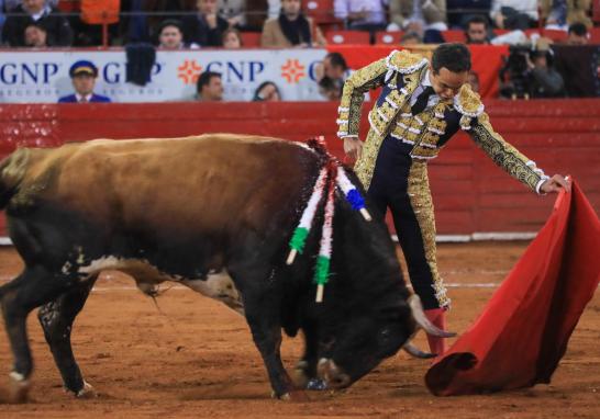 El matador Juan Pablo Sánchez en su participación en la Plaza México