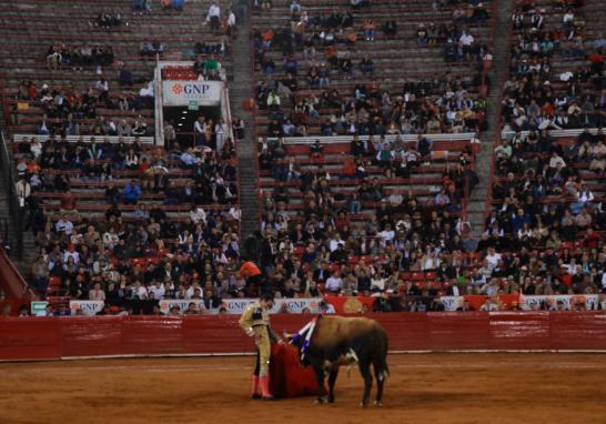 El matador Juan Pablo Sánchez en su participación en la Plaza México