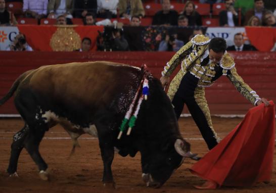 El matador Juan Pablo Sánchez en su participación en la Plaza México