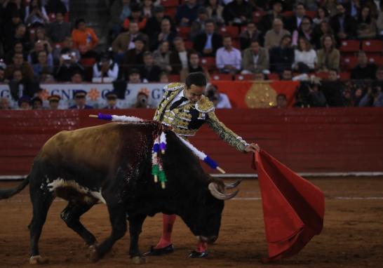 El matador Juan Pablo Sánchez en su participación en la Plaza México