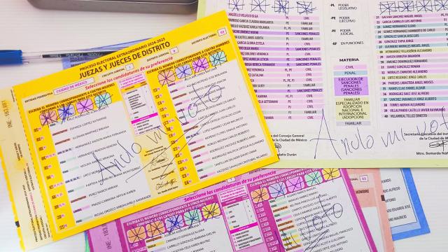 Votos nulos en elección judicial 2025