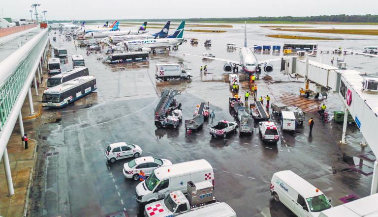 Asur -que administra el aeropuerto de Cancún, el segundo más importante de México- reportó un tráfico de 18.84 millones de pasajeros durante la primera mitad del presente año