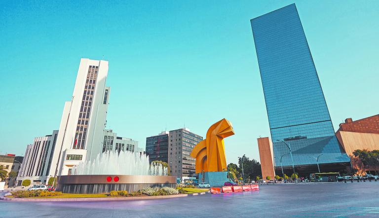 Paseo,De,La,Reforma,Square,In,Downtown,Mexico,City