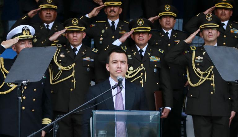 Presidente de Ecuador, Daniel Noboa. Foto: AFP