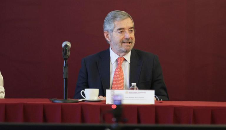 Juan Ramón de la Fuente, secretario de Relaciones Exteriores.
