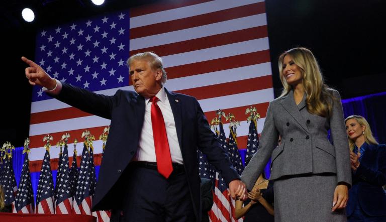 Donald Trump en su primer discurso tras la jornada electoral