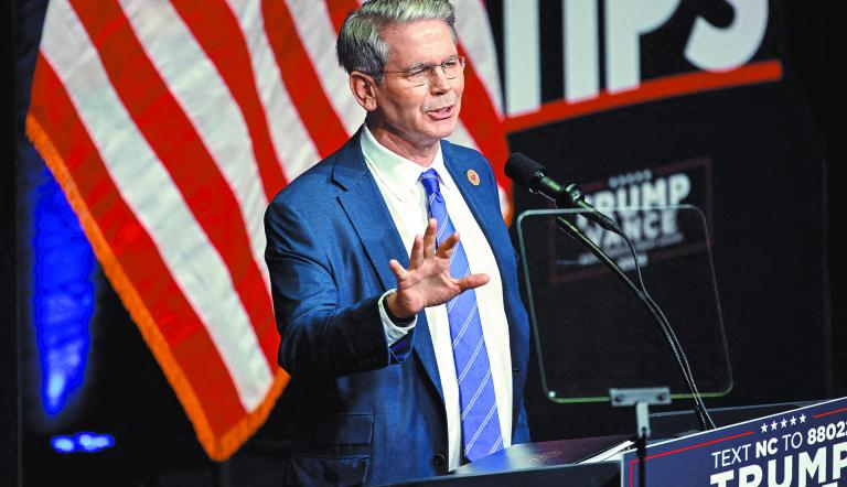 FILE PHOTO: Key Square Group founder Scott Bessent speaks at a campaign event for Republican presidential nominee and former U.S. President Donald Trump in Asheville, North Carolina, U.S. August 14, 2024. REUTERS/Jonathan Drake/File Photo