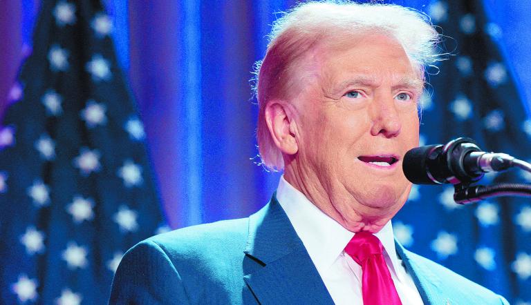 FILE PHOTO: U.S. President-elect Donald Trump speaks as he meets with House Republicans on Capitol Hill in Washington, U.S., November 13, 2024. REUTERS/Brian Snyder/File Photo