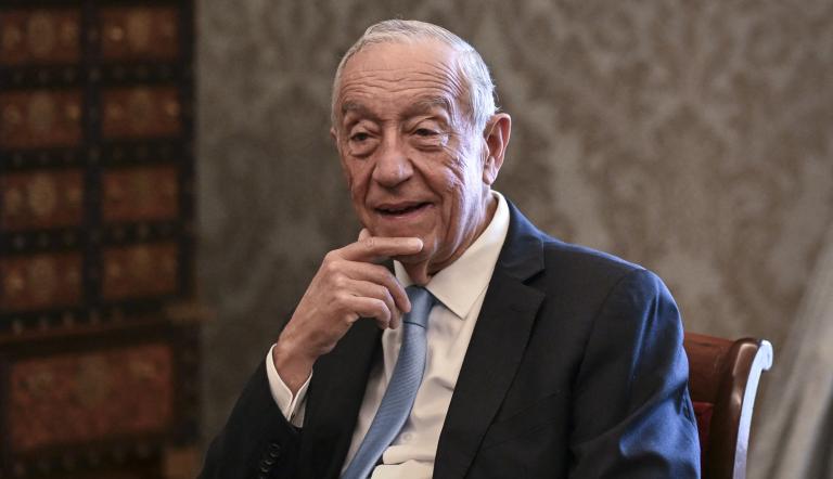 El presidente de Portugal, Marcelo Rebelo de Sousa, recibió a los representantes de los distintos partidos políticos tras la dimisión del Primer Ministro Luis Montenegro. Foto: AFP