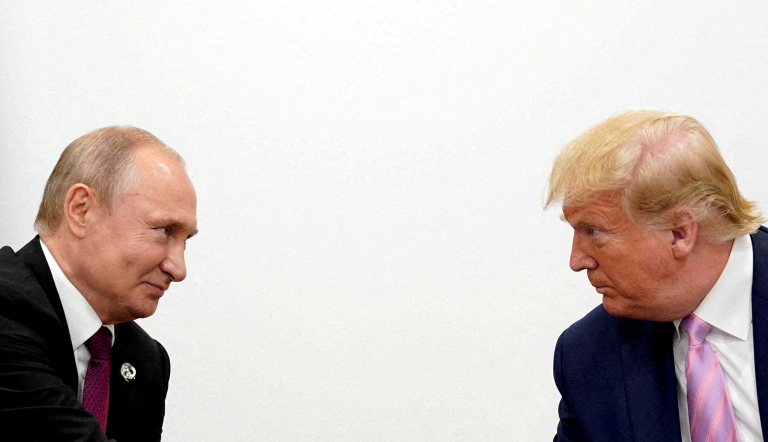 Vladimir Putin, preidente de Rusia y Donald Trump, presidente de Estados Unidos.