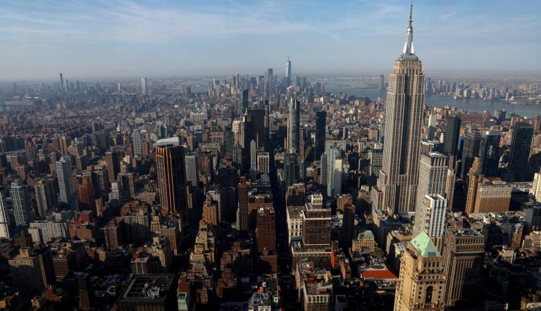 El Empire State Building y el horizonte de Manhattan.