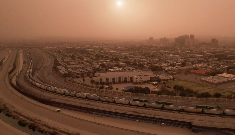 Frontera entre México y Estados Unidos en Ciudad Juárez, Chihuahua.