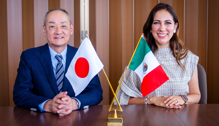 La gobernadora de Guanajuato, Libia Dennise García, se reunió el miércoles pasado Masafumi Kishida, presidente de Senyo Co.