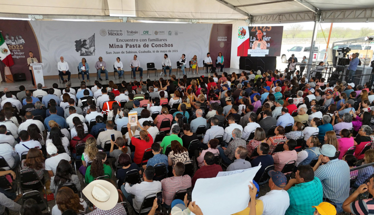La presidenta de México, Claudia Sheinbaum, se reunió con familiares de mineros de Pasta de Conchos.