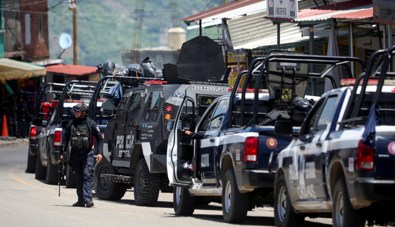 Policías en Guatemala.