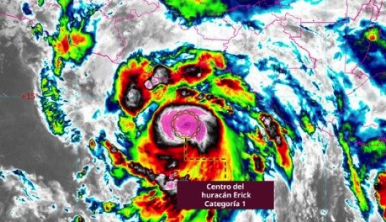 Tormenta Erick se convierte en huracán categoría 1 en el Pacífico cerca de  México