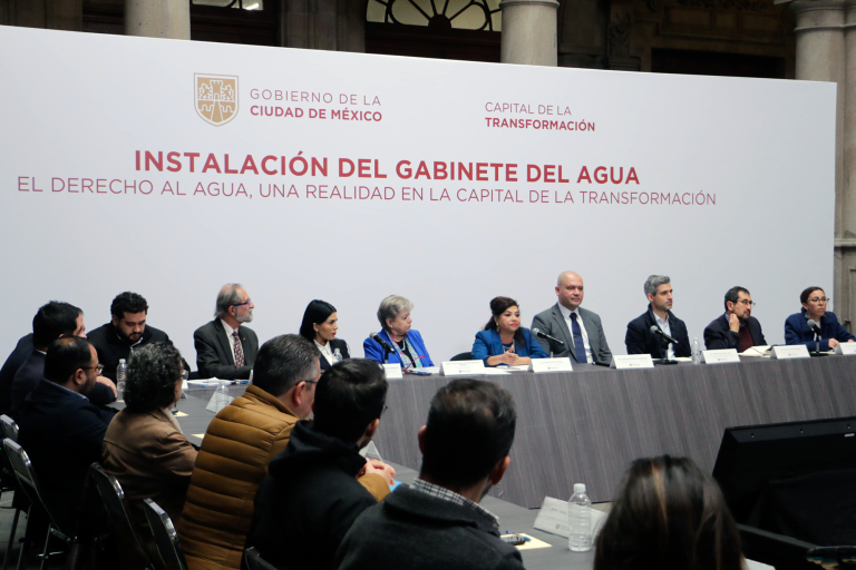 Instalación del Gabinete del Agua de la CDMX.