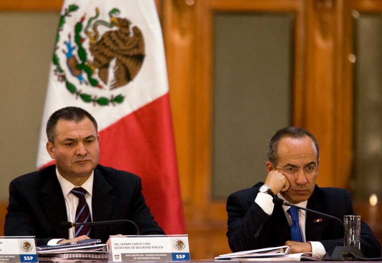 Genaro García Luna se desempeñó como secretario de Seguridad entre 2006 y 2012 bajo la presidencia de Felipe Calderón.