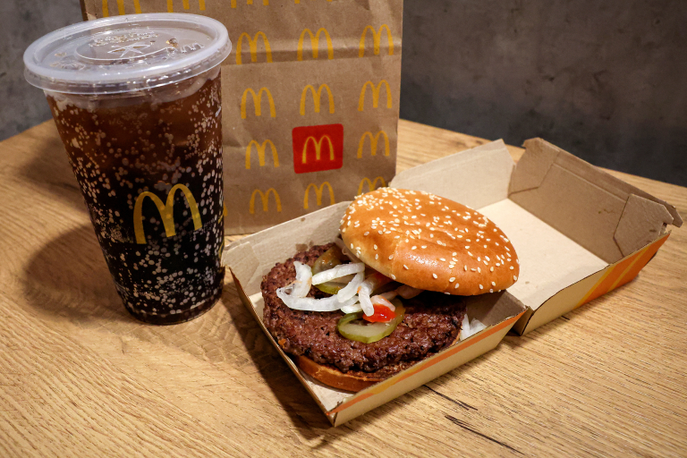 Hamburguesa de McDonald's.