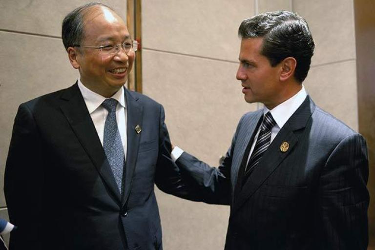 El ICBC opera en México desde el 2016. EPN aprovechó su viaje a China para entrevistarse con su director ejecutivo.