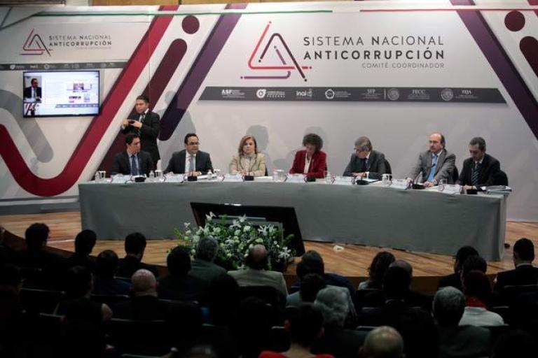 Asistieron los titulares de la SFP, el INA, la ASF y Jacqueline Peschard, presidenta del Comité. 