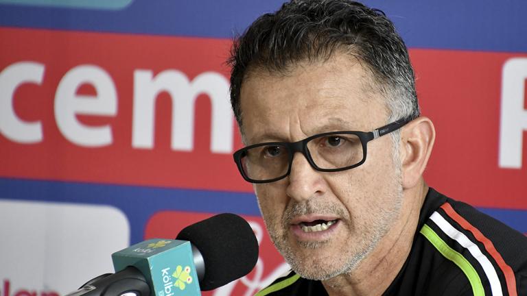 Mexican coach Juan Carlos Osorio speaks during a press conference at the National Stadium in San Jose, on September 4, 2017 on the eve of their 2018 World Cup qualifier football match against Costa Rica. / AFP PHOTO / Ezequiel BECERRA