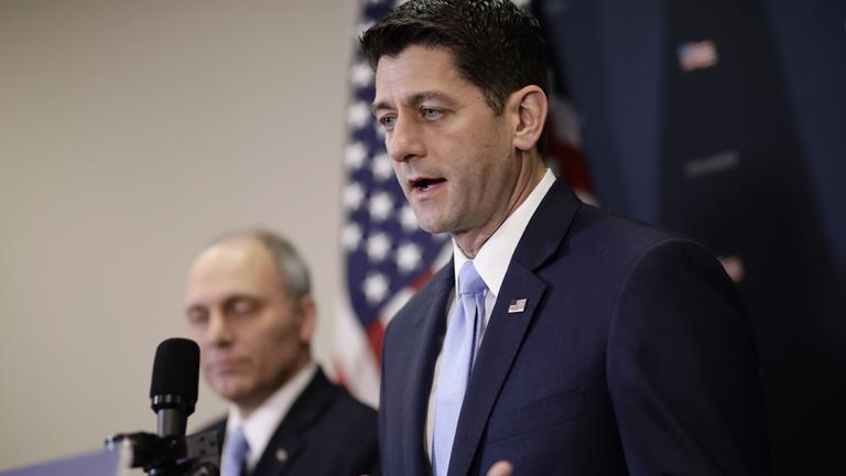 Paul Ryan,Steve Scalise - Speaker of the House Paul Ryan, R-Wis., joined at left by Majority Whip Steve Scalise, R-La., answers questions at a news conference as he defends a vote by Republicans on the House intelligence committee to release a classified memo on the Russia investigation, at the Capitol in Washington, Tuesday, Jan. 30, 2018. Ryan told reporters that "there may have been malfeasance at the FBI by certain individuals." (AP Photo/J. Scott Applewhite)