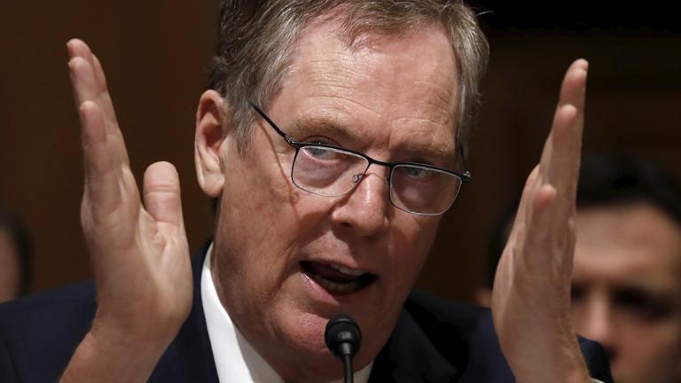 Robert Lighthizer testifies on Capitol Hill in Washington - U.S. Trade Representative Robert Lighthizer testifies before a Senate Finance Committee hearing on "President Trump