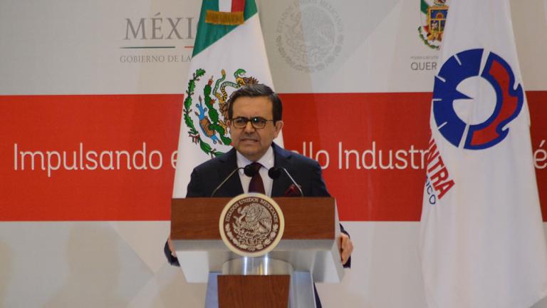 QUERETARO,QRO 14.06.18 CONVENCION NACIONAL DE LA CANACINTRA EN QUERETARO IDELFONSO GUAJARDO SECRETARIO DE ECONOMIA DE MEXICO.