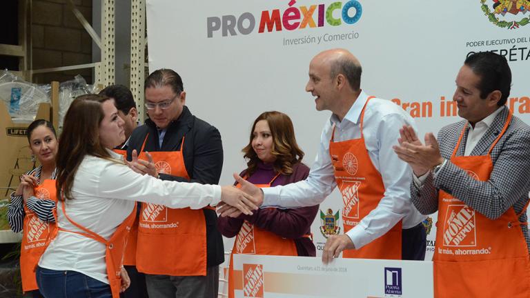 QUERETARO,QRO 21.06.18 INAUGURACION HOME DEPOT JURIQUILLA QUERETARO.