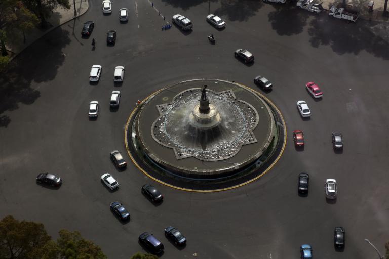 MEXICO. CIUDAD DE MEXICO. 31ENE17. VISTA PANORAMICA DE LA CDMX, DESDE AVENIDA REFORMA. ERIC LUGO