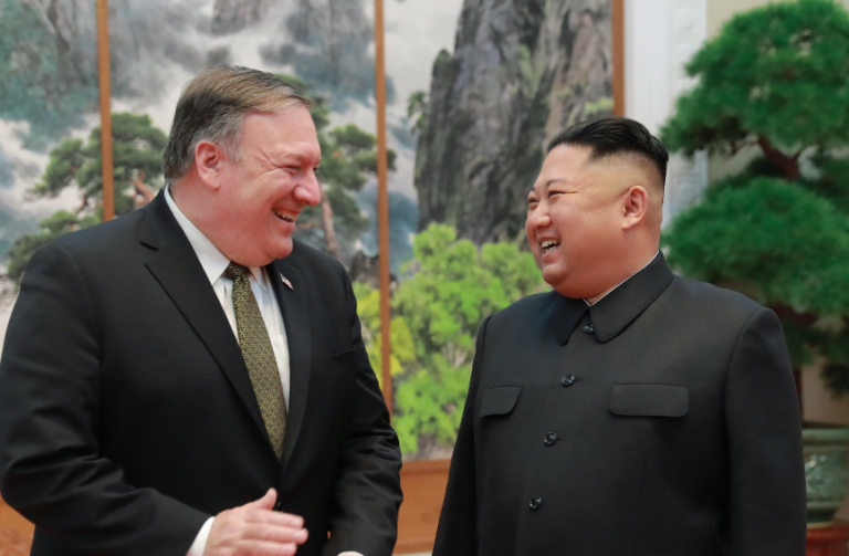 Foto: Mike Pompeo y Kim Jong Un