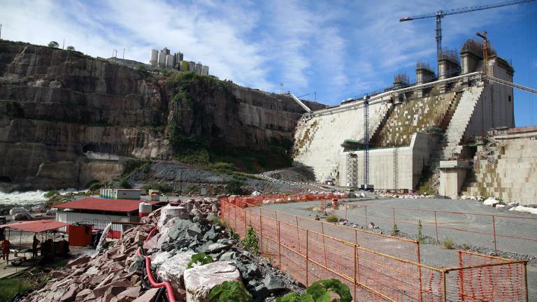 La represa de Lauca en la provincia de Malanje, el mayor proyecto hidroeléctrico de Angola. Foto Ampe Rogério 