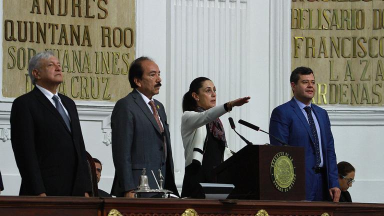 81205120. México, 5 Dic 2018 (Notimex-Francisco Estrada).- La doctora Claudia Sheinbaum Pardo, rindió protesta como jefa de gobierno de la Ciudad de México para el periodo 2018-2024. NOTIMEX/FOTO/FRANCISCO ESTRADA/FEM/POL/4TAT/