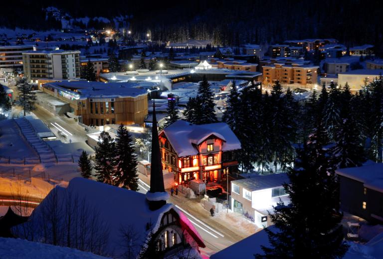 Imagen panorámica de la ciudad de Davos, Suiza. Foto: Reuters