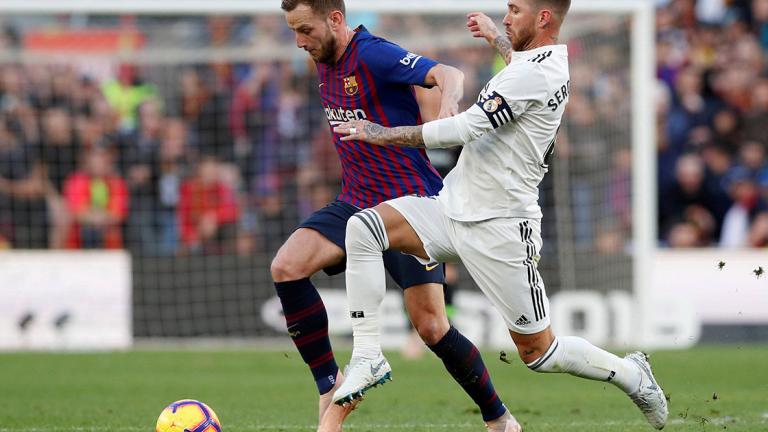 FILE PHOTO: La Liga Santander - FC Barcelona v Real Madrid - FILE PHOTO: Soccer Football - La Liga Santander - FC Barcelona v Real Madrid - Camp Nou, Barcelona, Spain - October 28, 2018  Barcelona