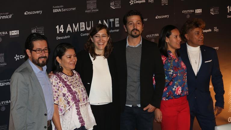 CIUDAD DE MÃ‰XICO, 13FEBRERO2019.- Con la presencia del actor Diego Luna se presentÃ³ la Gira de Documentales Ambulante que celebrarÃ¡ su 14 ediciÃ³n del 21 de febrero al 6 de mayo, el festival contarÃ¡ con 138 pelÃculas de 20 paÃses, el tema de este aÃ±o en Ambulantes es la ilusiÃ³n Ã³ptica, asÃ lo seÃ±alÃ³ Paulina SuÃ¡rez, directora de la gira. FOTO: MOISÃ‰S PABLO /CUARTOSCURO.COM