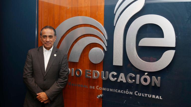 Gabriel Sosa Plata, recientemente nombrado director general de Radio Educación. Foto EE: Hugo Salazar