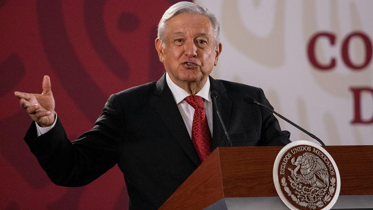 CIUDAD DE M�XICO, 02ABRIL2019.- El presidente Andr�s Manuel L�pez Obrador durante la conferencia matutina donde se inform� del proyecto que integrar� la cuarta secci�n del Bosque de Chapultepec.FOTO: GALO CA�AS /CUARTOSCURO.COM