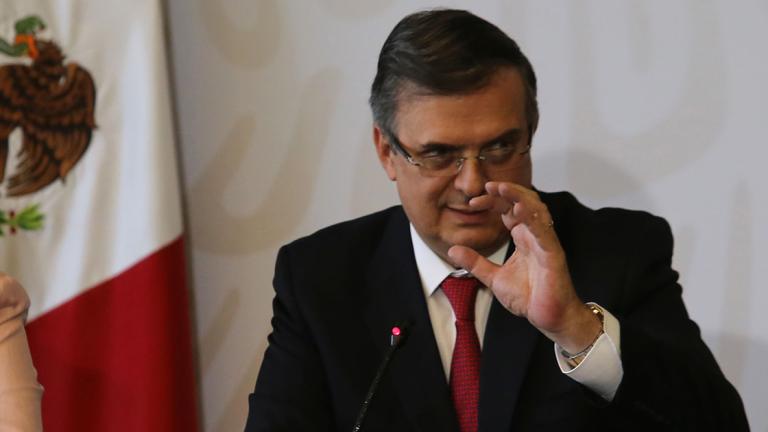 El secretario de Relaciones Exteriores, Marcelo Ebrard, recordó que cuando se proponen muros no es sólo respecto a México sino a todo el sur, incluyendo el Caribe. Foto EE: Eric Lugo