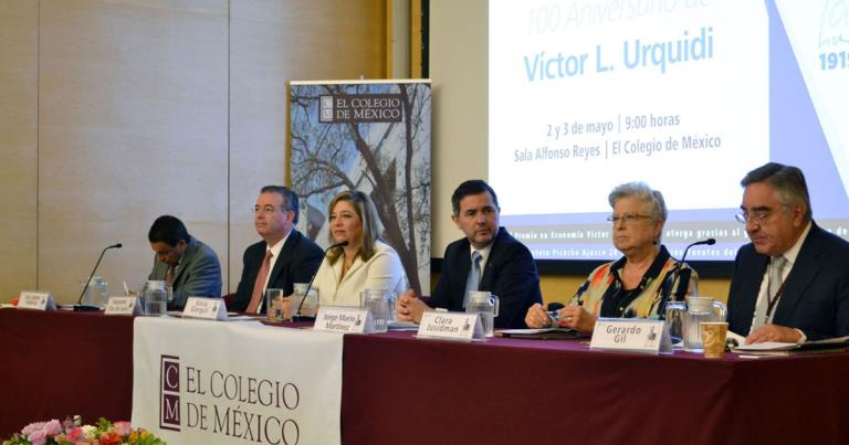 Inauguración de la Conmemoración del 100 Aniversario de Víctor L. Urquidi. Foto EE: Cortesía El Colegio de México @elcolmex