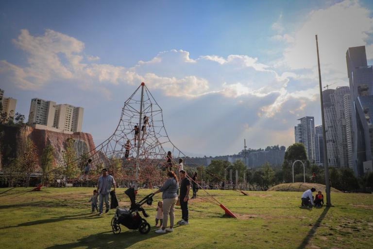 Parque La Mexicana, en Santa Fe, en la alcaldía Cuajimalpa, Ciudad de México. Foto: Cortesía La Mexicana