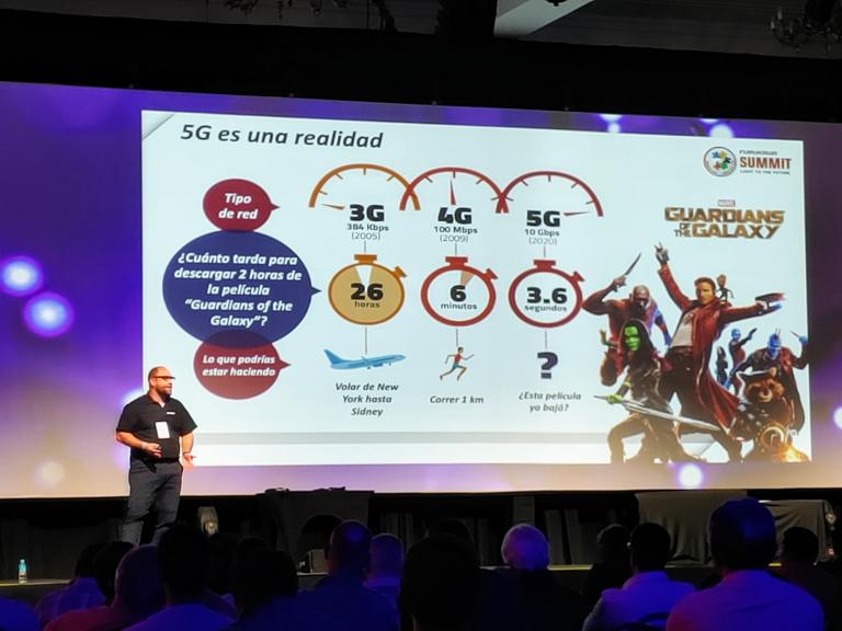 En Furukawa Summit 2019, diversos funcionarios de la compañía hablaron sobre la expansión del tráfico en las redes y cómo las redes de comunicación de los operadores enfrentarán esos retos y la manera de poder resolverlos. Foto: EE Nicolás Lucas.