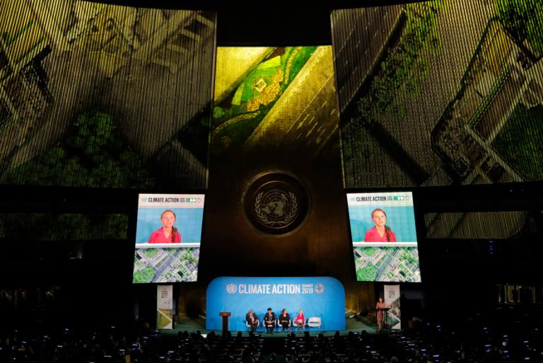 Greta Thunberg durante su participación en la Cumbre de Acción por el Clima de las Naciones Unidas en Nueva York el 23 de septiembre de 2019. Foto: Reuters